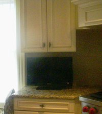 kitchen television placement