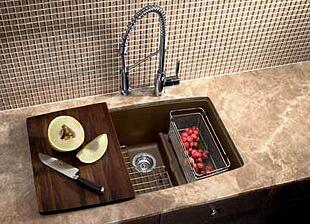 double bowl undermount sink