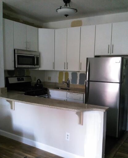 kitchen before & after photo