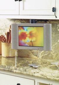 kitchen television placement