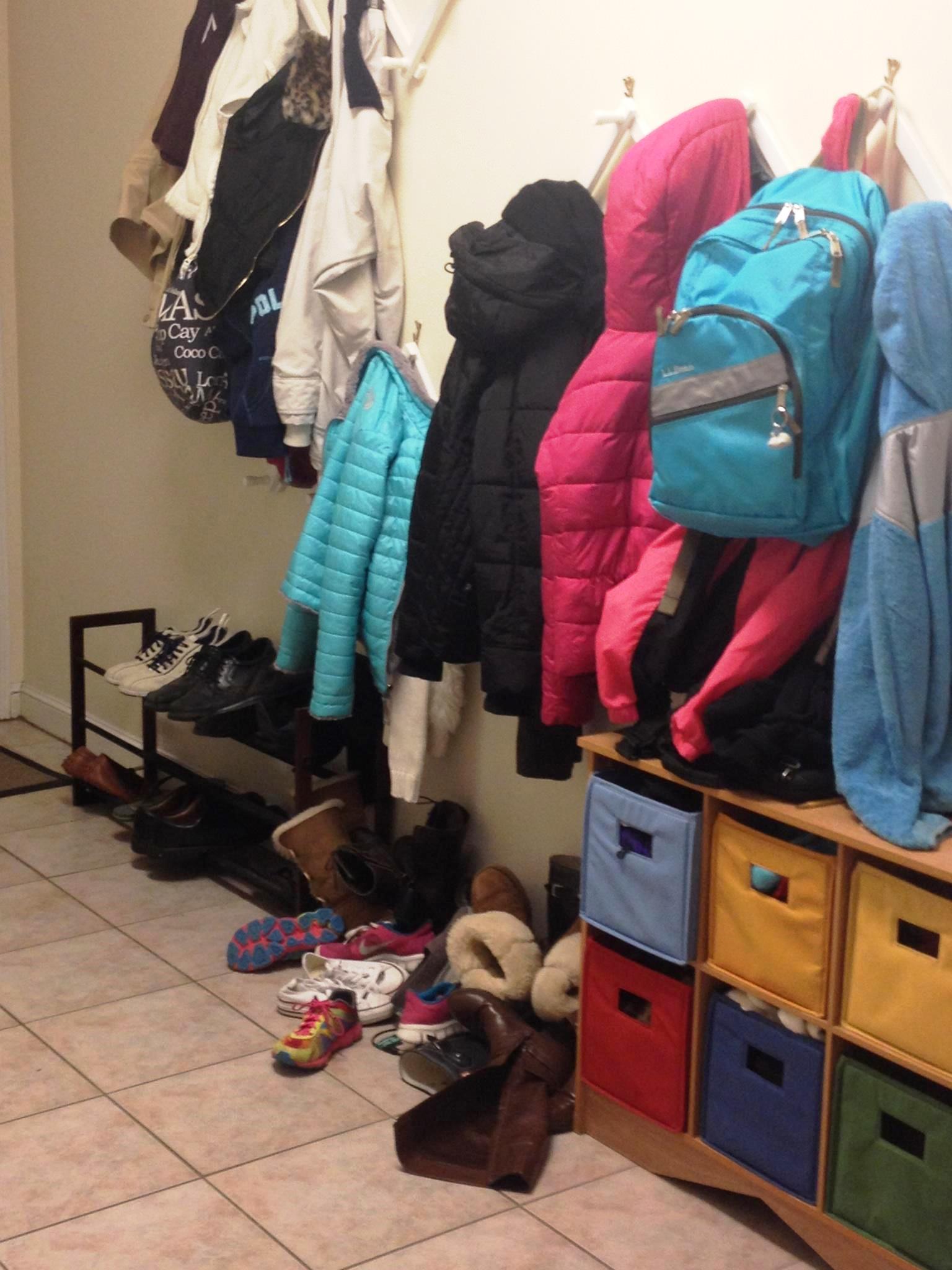 Mudroom before