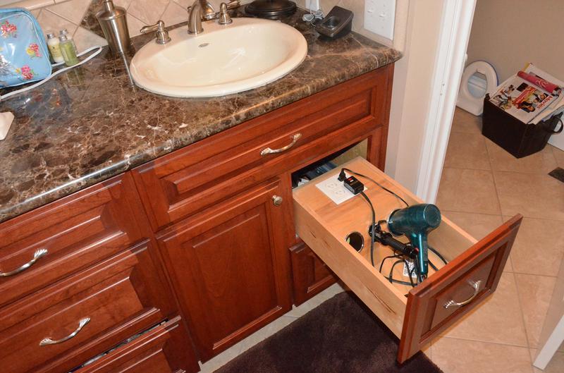 hair dryer drawer